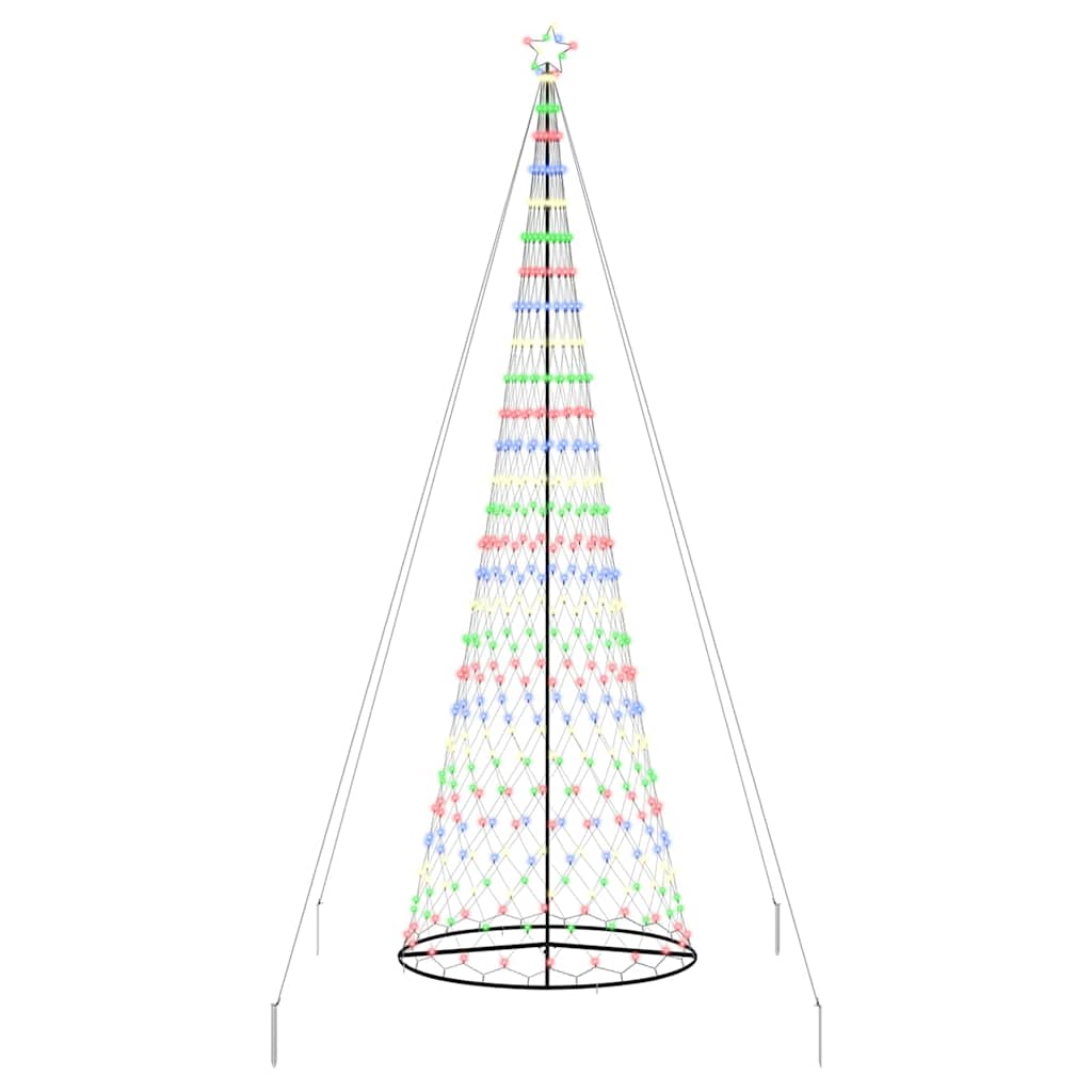 LED Kalėdų medis Įvairiaspalvis 500 cm metalas