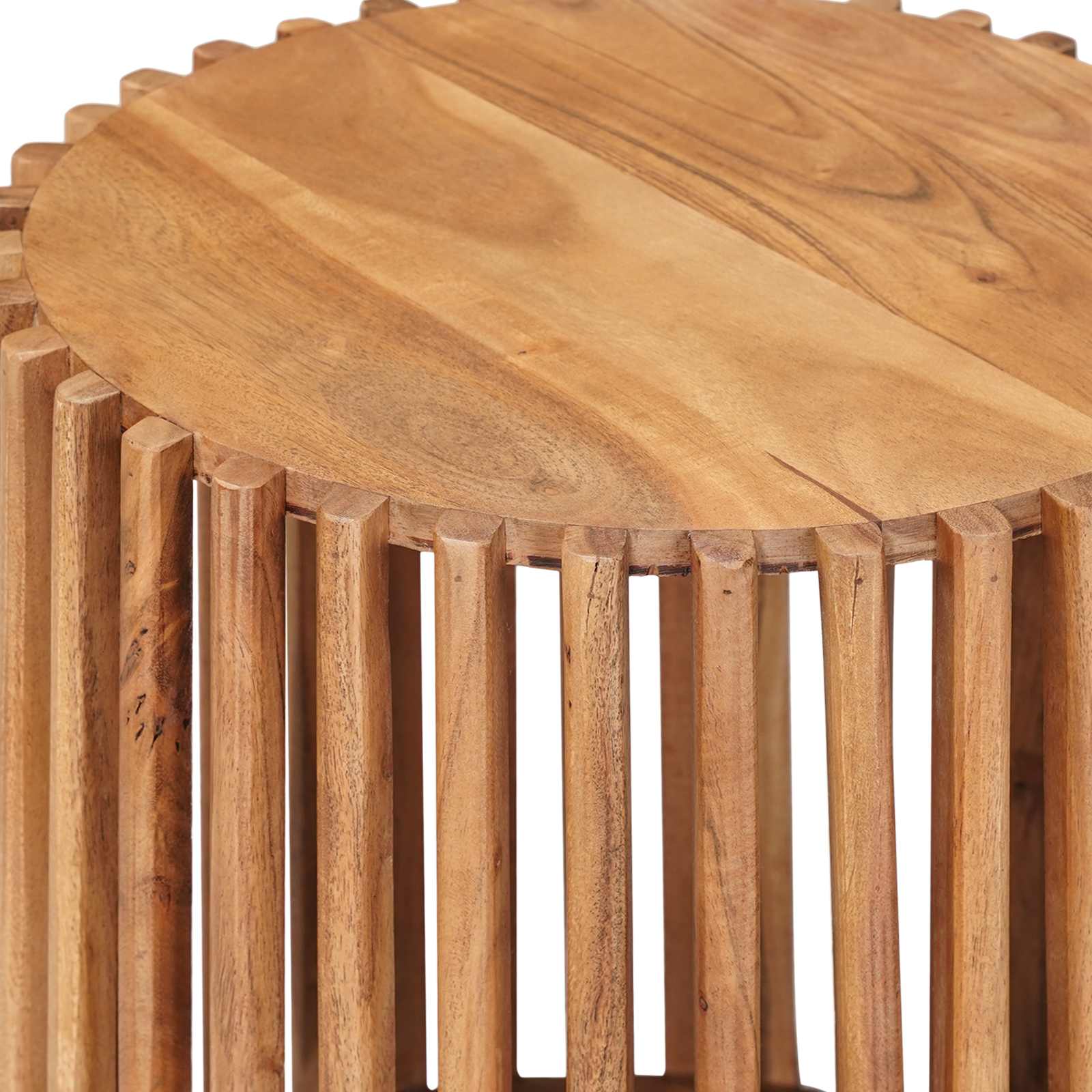Side Tables Set with Storage Brown 40 x 40 x 45 cm