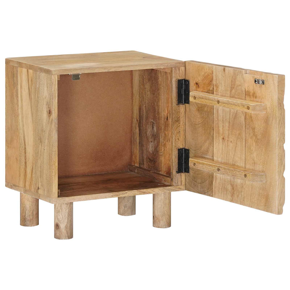 Rankų darbo naktinė spintelė Teak medžio rudas 40 x 30 x 45 cm