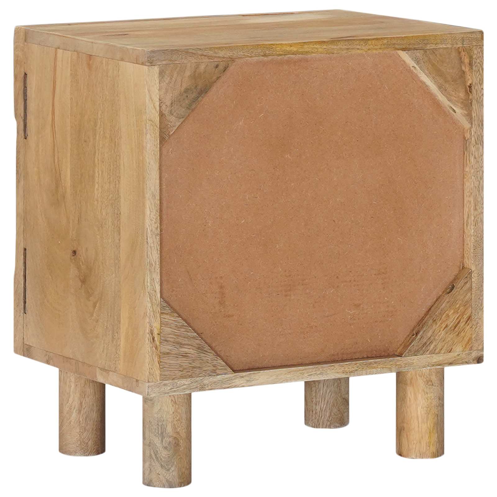 Rankų darbo naktinė spintelė Teak medžio rudas 40 x 30 x 45 cm