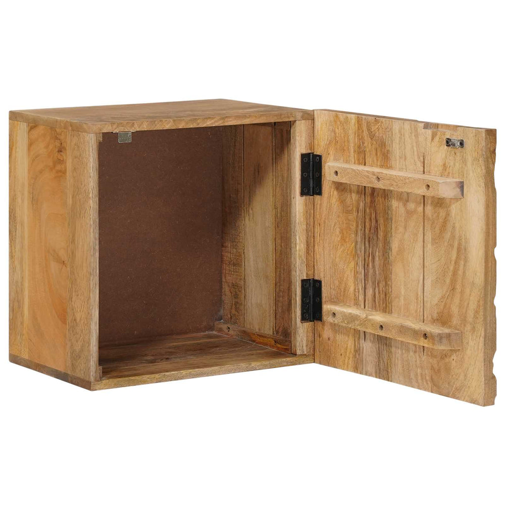 Rankų darbo naktinė spintelė Teak medžio rudas 40x30x40 cm