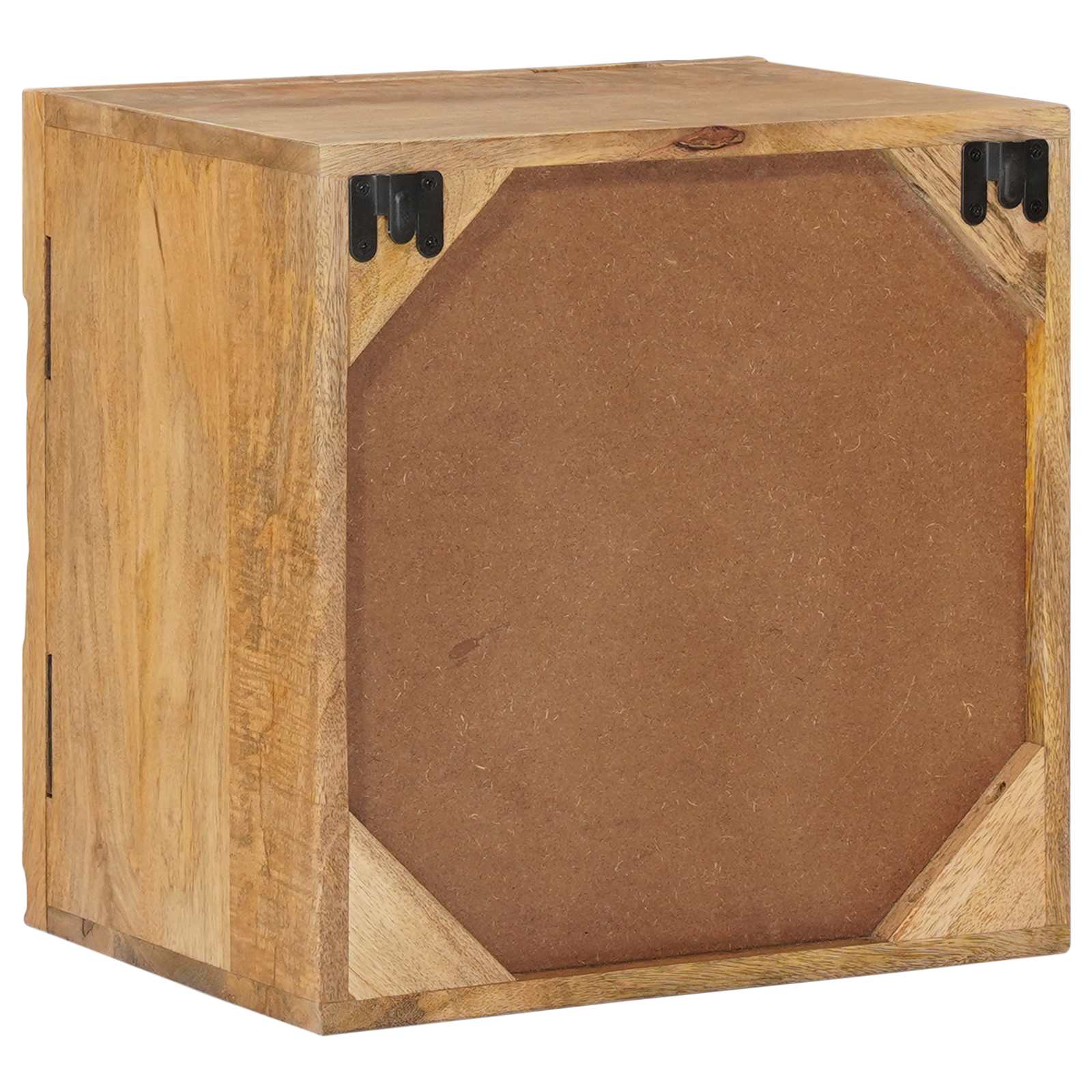 Rankų darbo naktinė spintelė Teak medžio rudas 40x30x40 cm