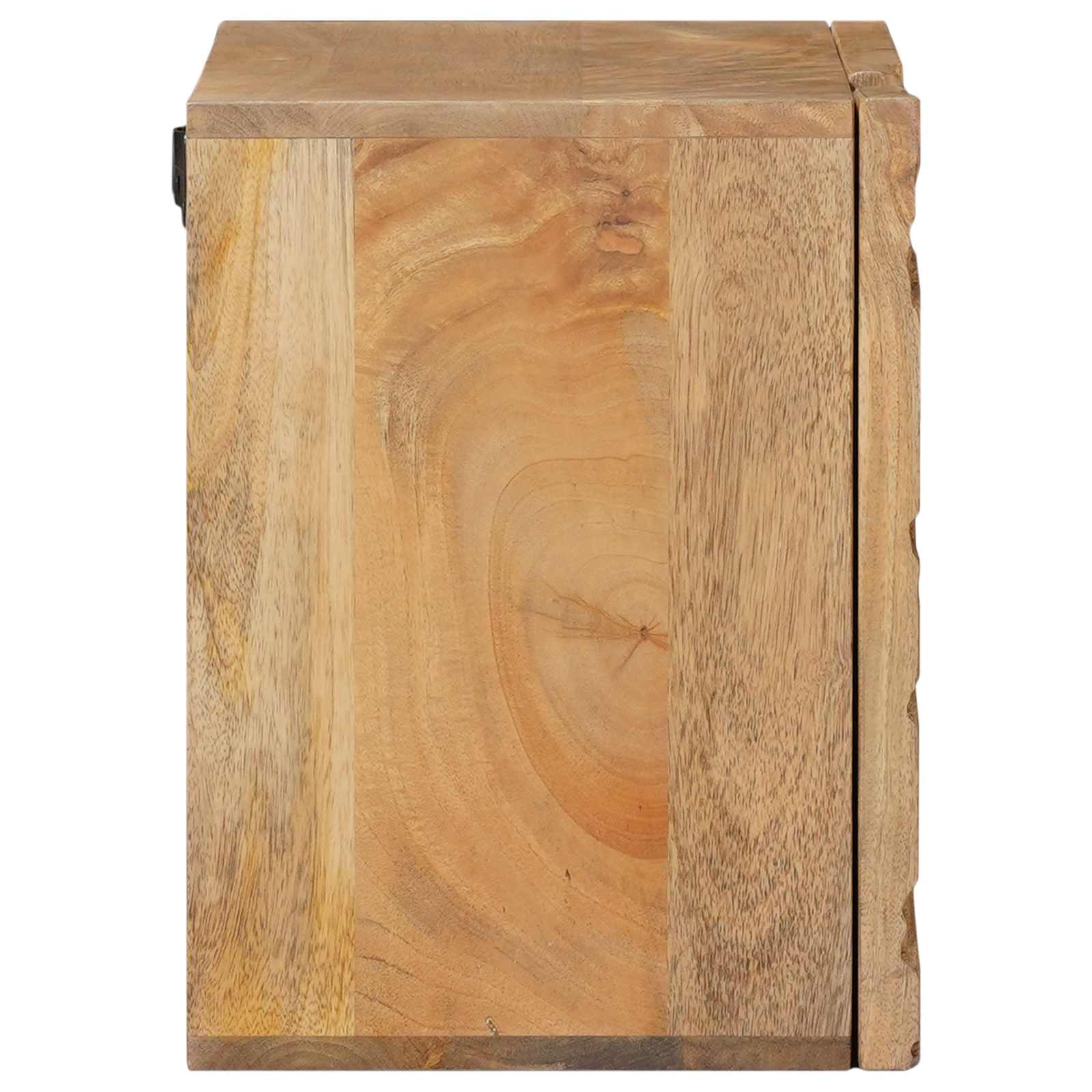 Rankų darbo naktinė spintelė Teak medžio rudas 40x30x40 cm