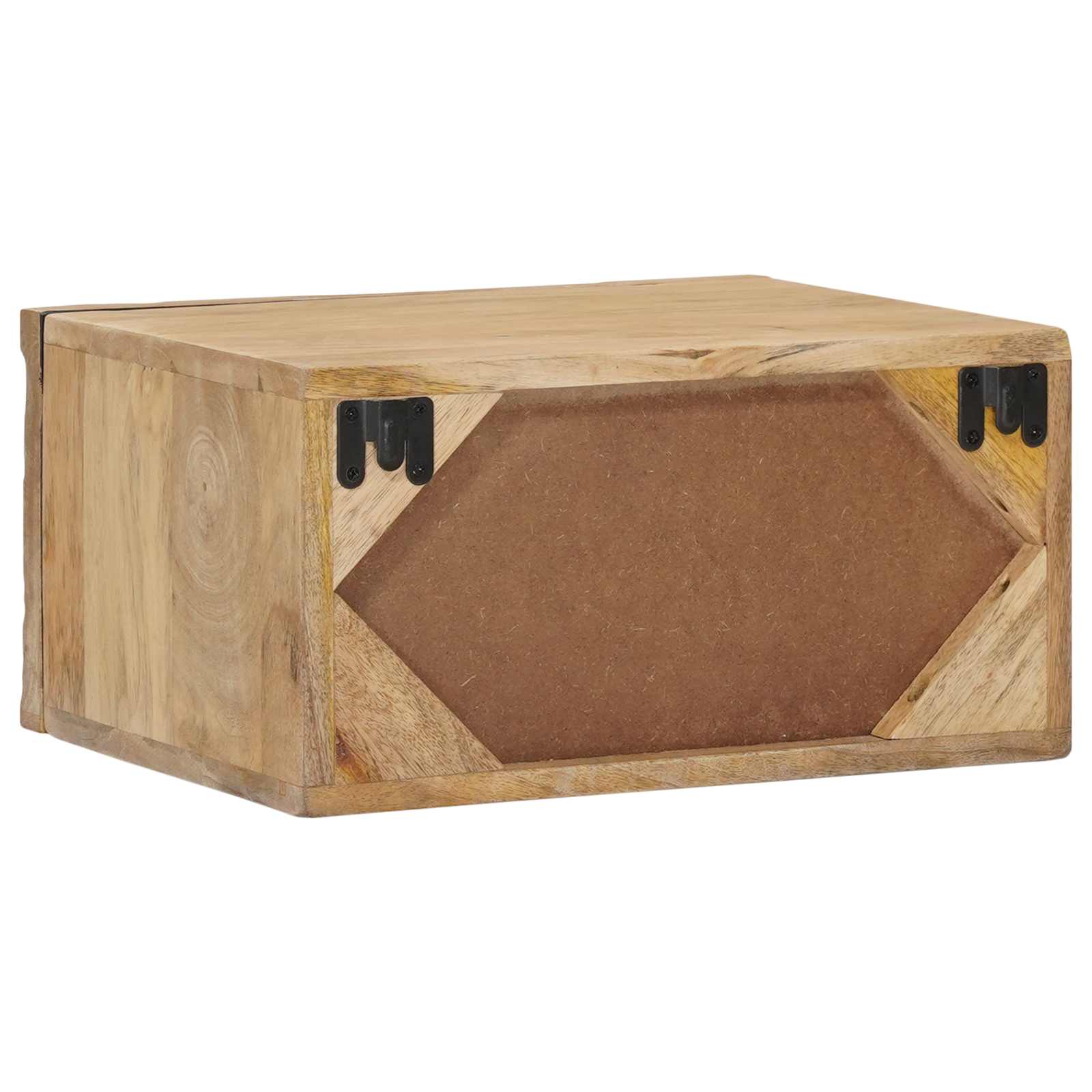 Rankų darbo naktinė spintelė Teak medžio rudas 40 x 30 x 20 cm