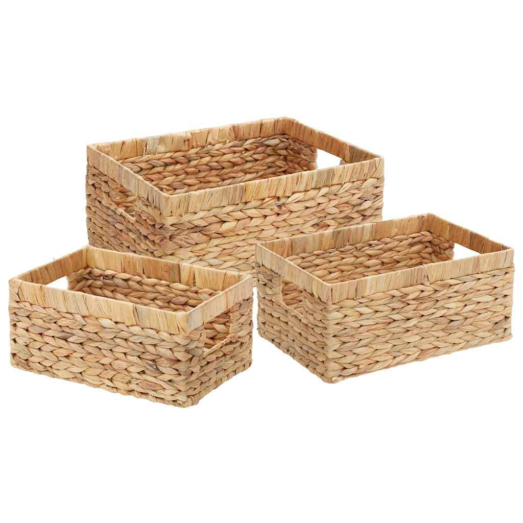 Laikymo krepšiai 3 pcs Natūrali Vandens hiacintas