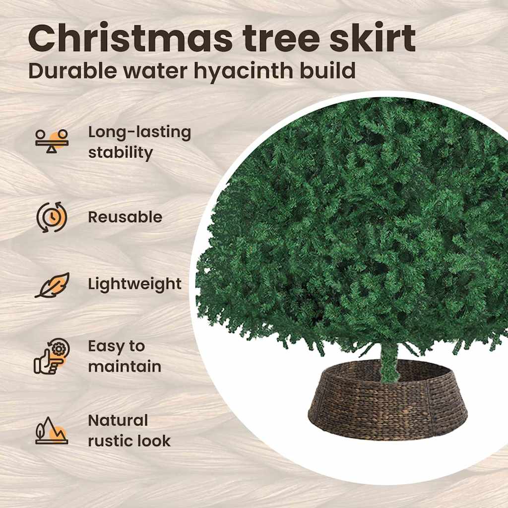 Christmas Tree Collar Black 105 x 105 x 28 cm