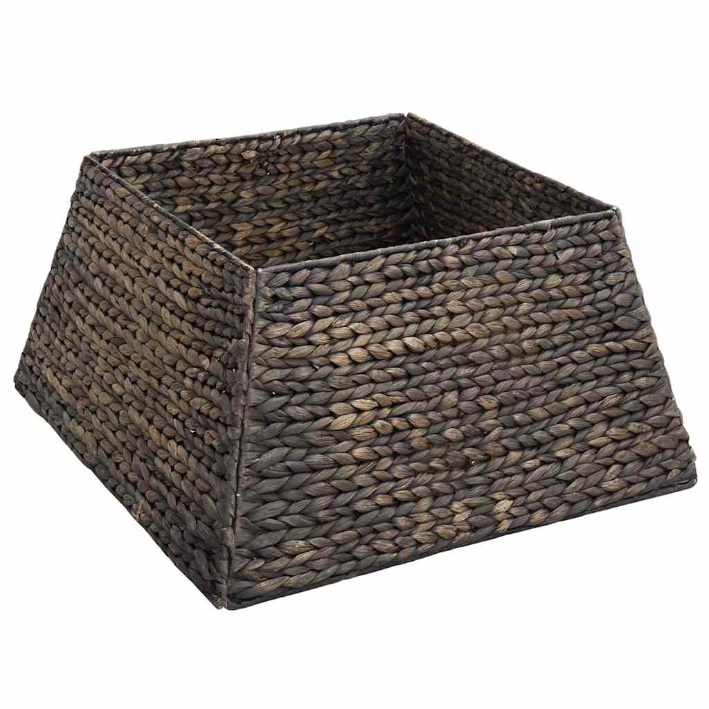 Christmas Tree Skirt Black 50 x 50 x 25 cm Water Hyacinth