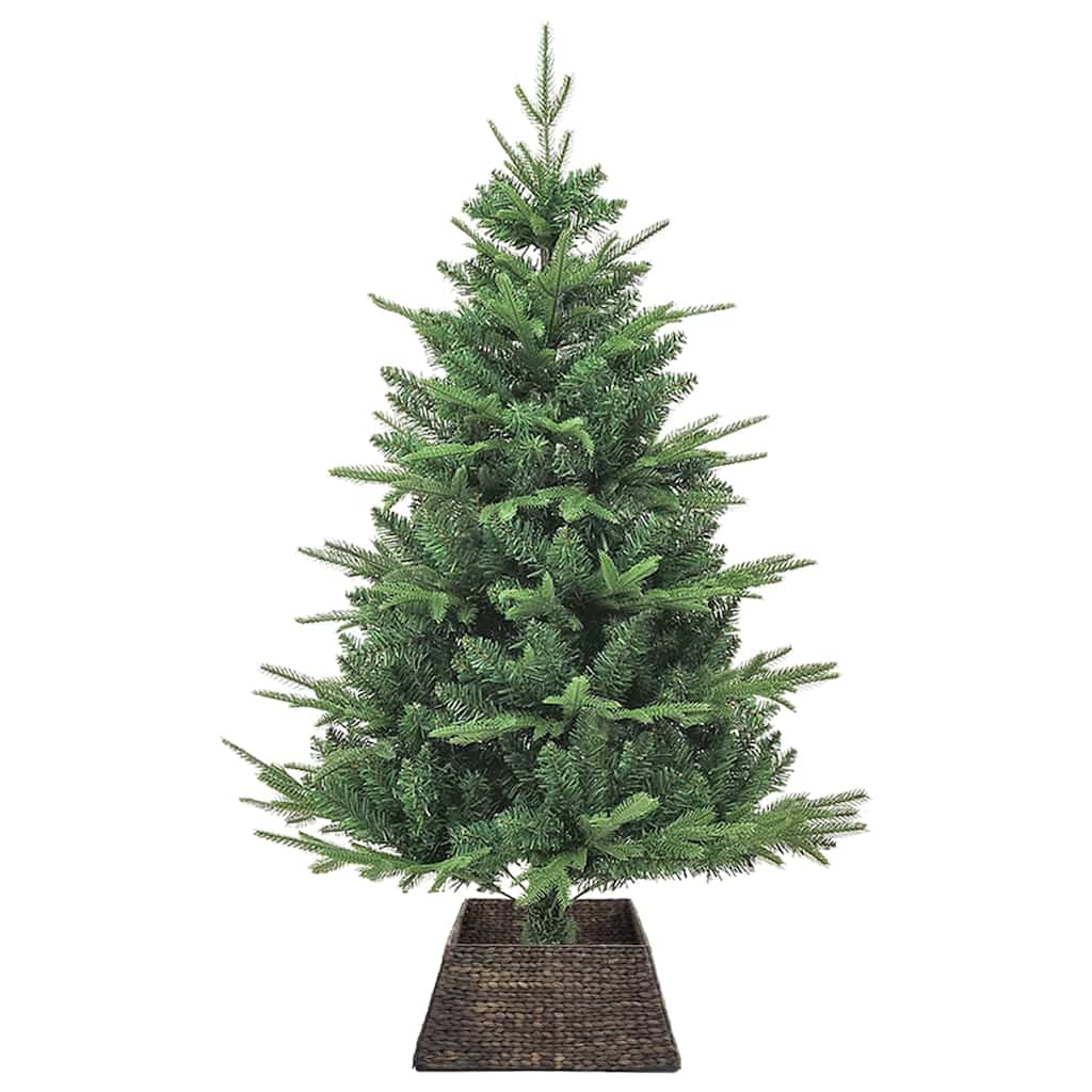 Christmas Tree Skirt Black 50 x 50 x 25 cm Water Hyacinth