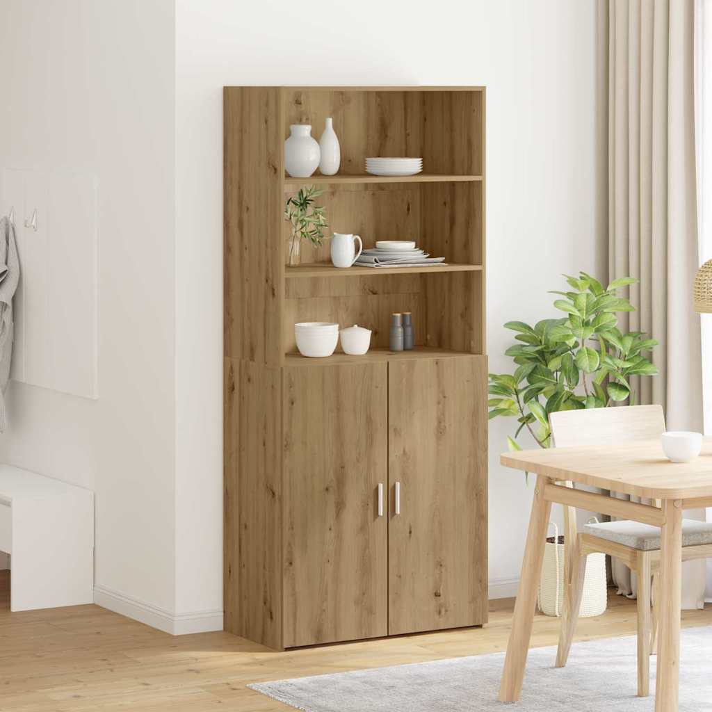 Highboard Craftsman oak 80 x 42.5 x 185 cm