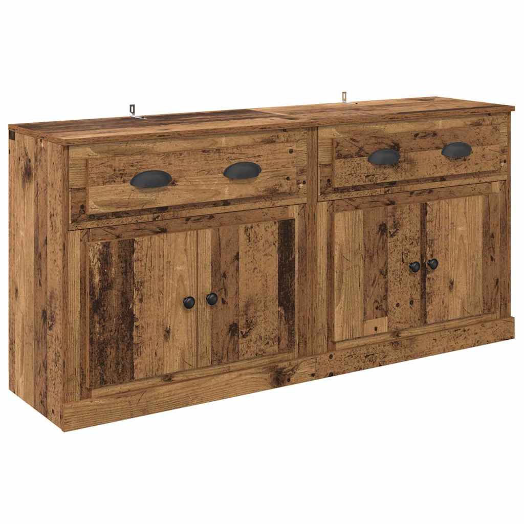 Šoninės lentynos 2 vnt. Senovinis medis 70 x 35,5 x 67,5 cm