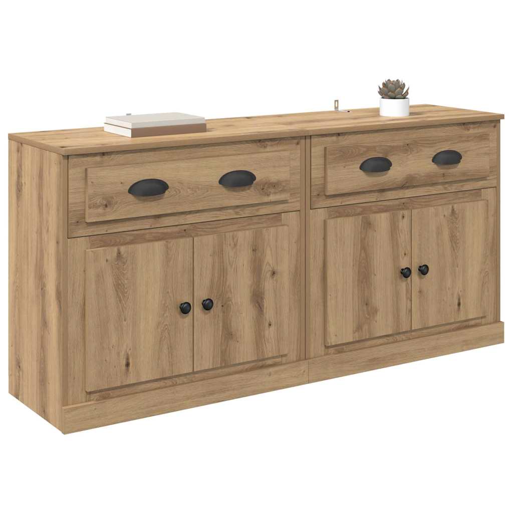 Šoninės lentynos 2 pcs Amatininkų ąžuolas 70 x 35,5 x 67,5 cm