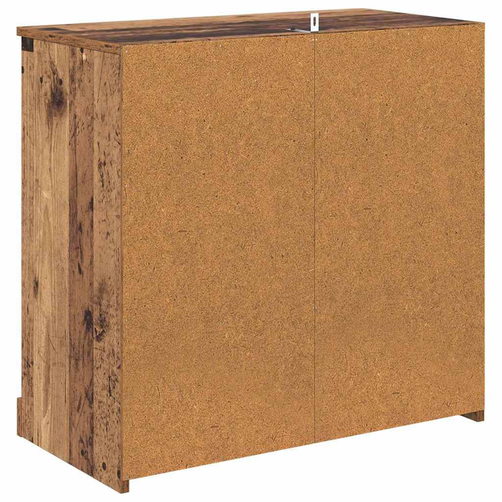 Šoninės lentynos 2 pcs Senovinis medis 70 x 35,5 x 67,5 cm