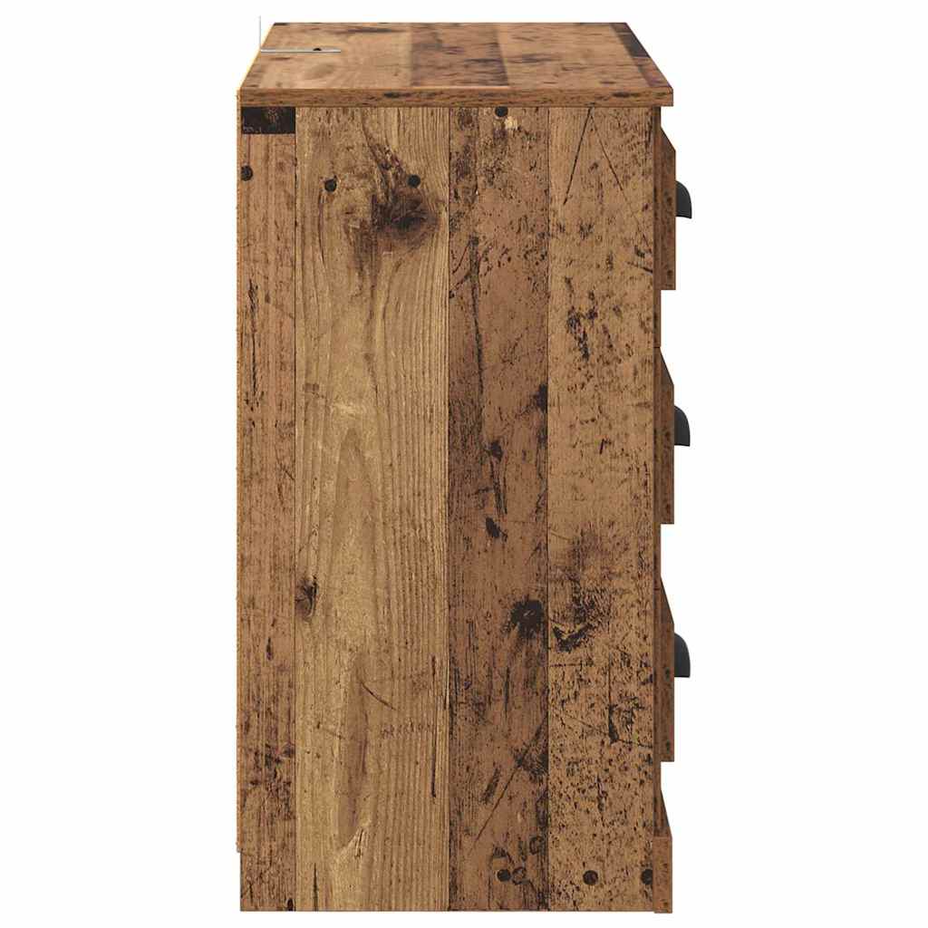 Šoninės lentynos 2 pcs Senovinis medis 70 x 35,5 x 67,5 cm