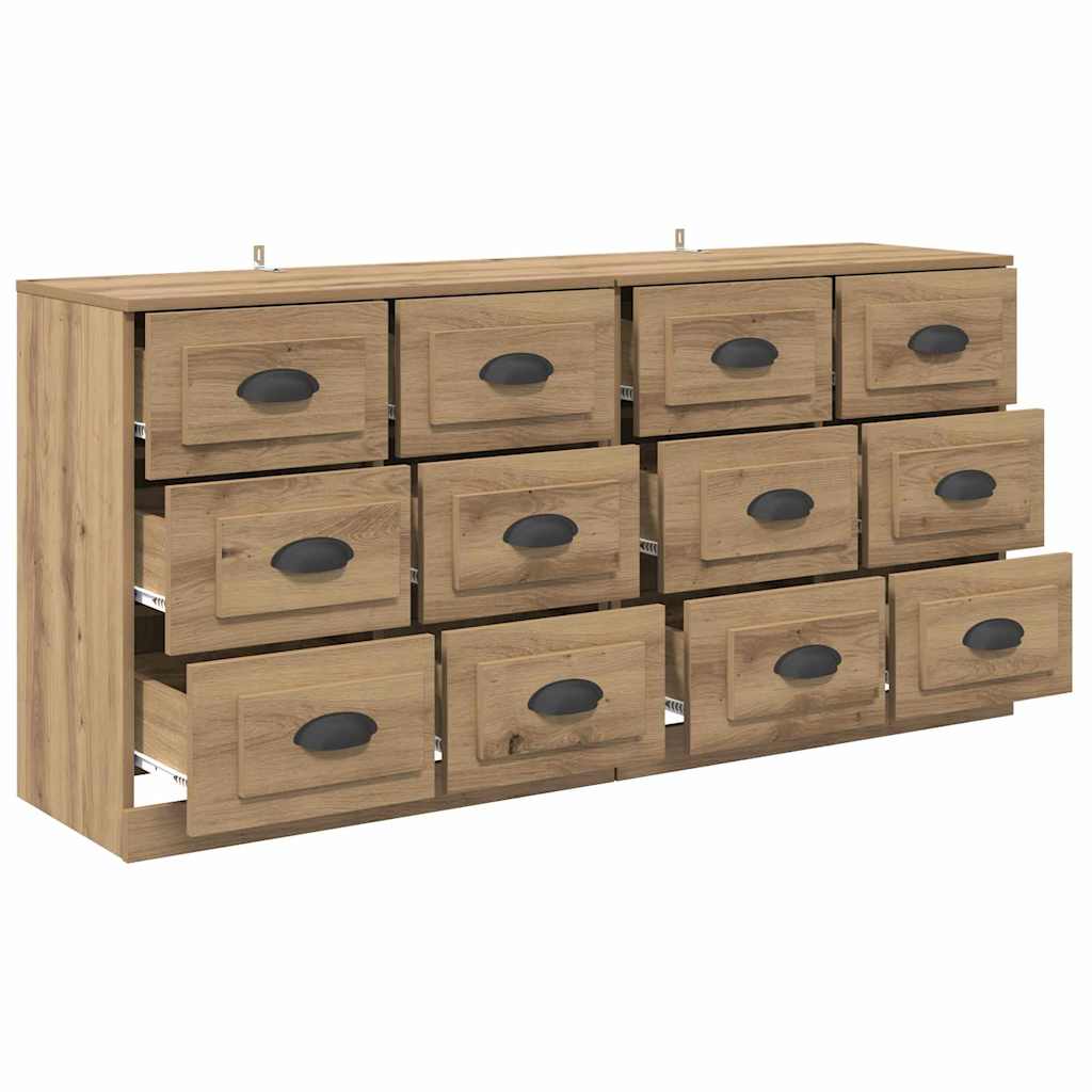 Šoninės lentynos 2 pcs Amatininkų ąžuolas 70 x 35,5 x 67,5 cm