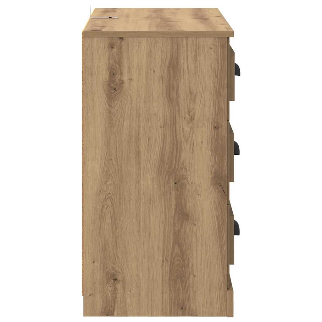 Šoninės lentynos 2 pcs Amatininkų ąžuolas 70 x 35,5 x 67,5 cm