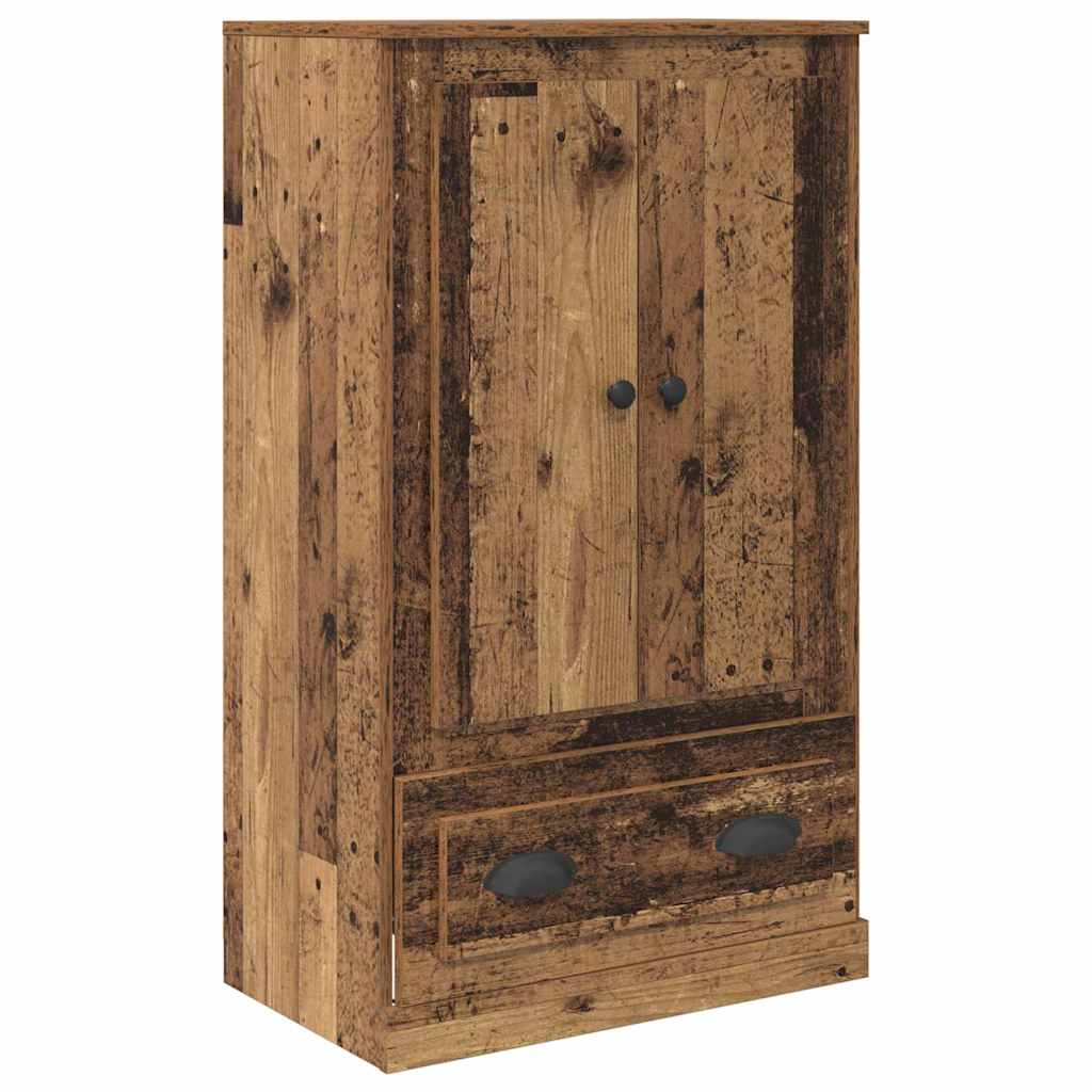 Tall cabinet 3 pcs Antique wood Solid wood