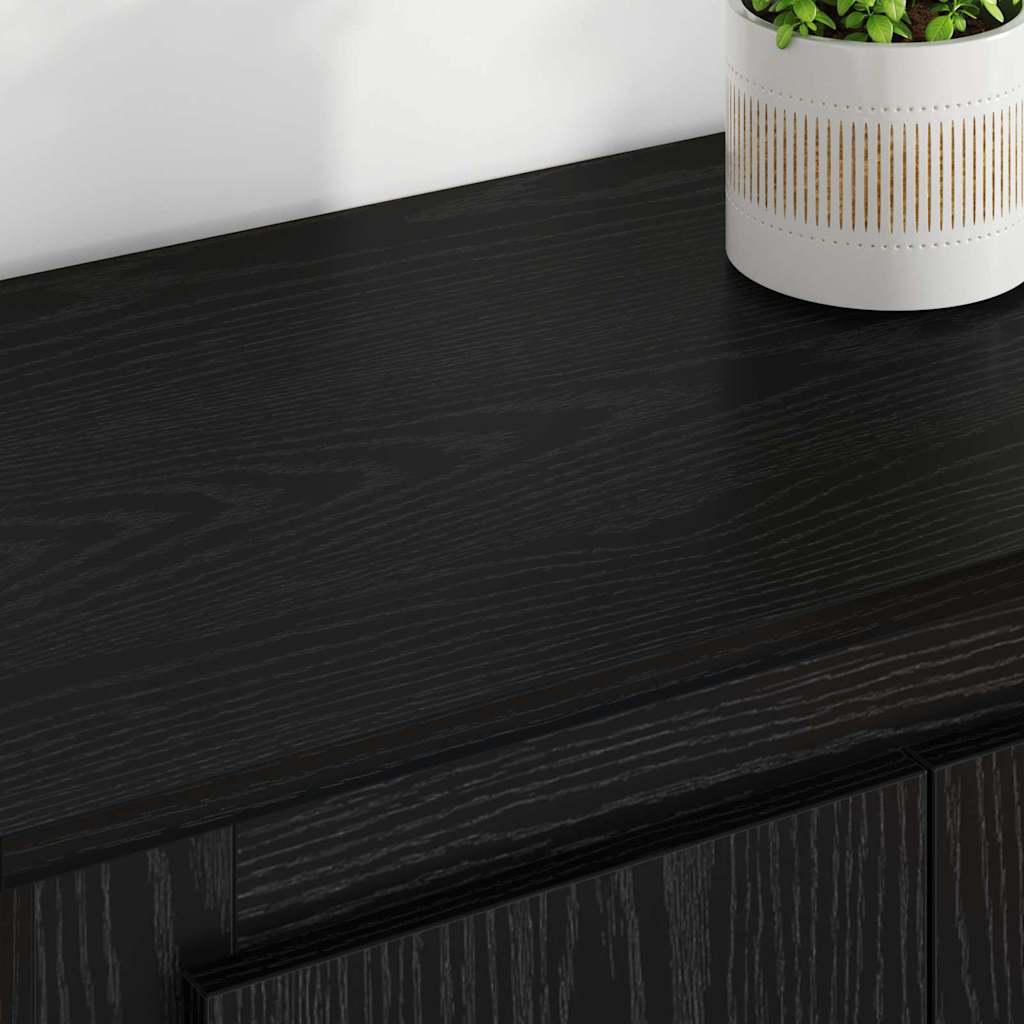 Dresser with 3 drawers Black oak Engineered wood