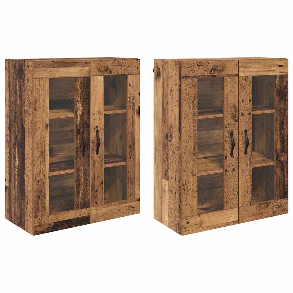 Sieniniai spintelės 2 pcs Senovinis medis 69,5 x 34 x 90 cm
