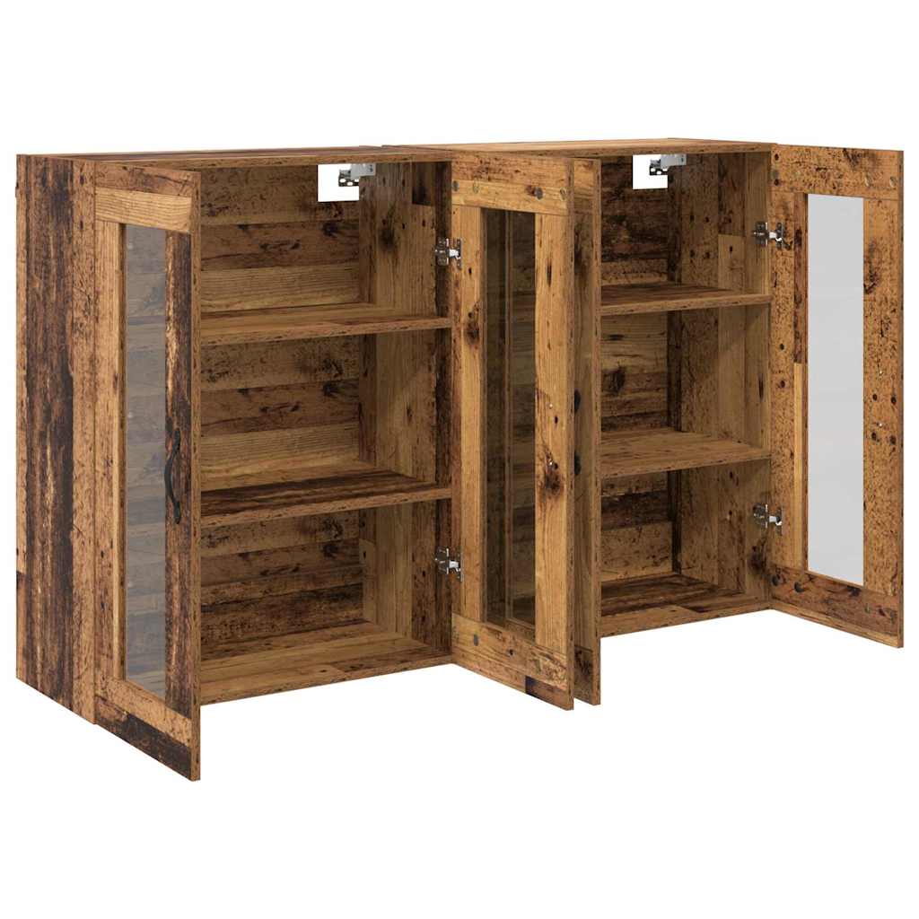 Sieniniai spintelės 2 pcs Senovinis medis 69,5 x 34 x 90 cm