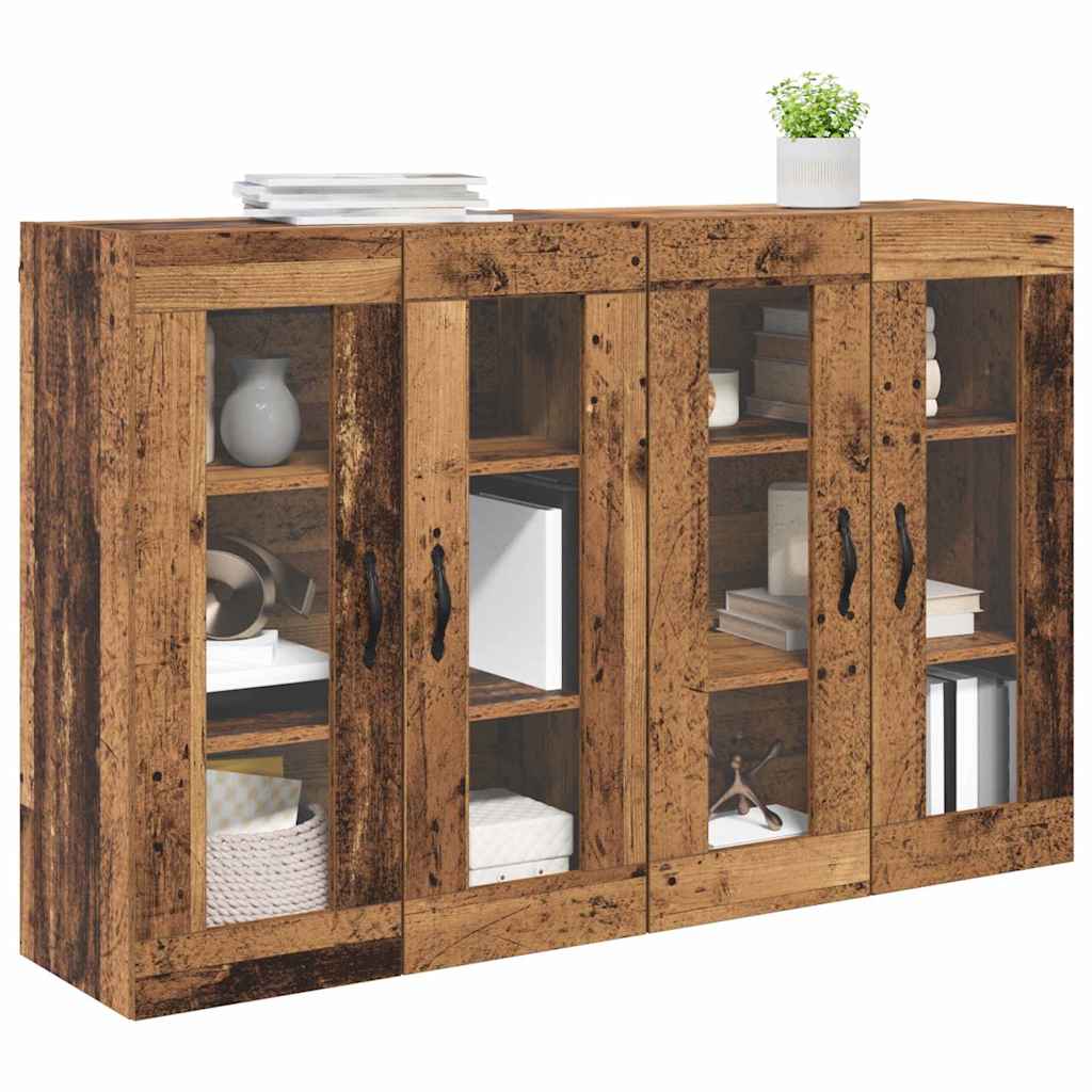 Sieniniai spintelės 2 pcs Senovinis medis 69,5 x 34 x 90 cm