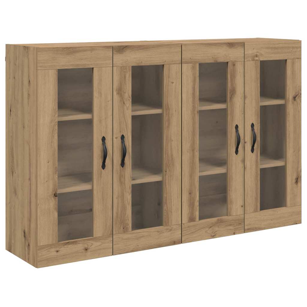 Sieniniai spintelės 2 pcs Amatininkų ąžuolas 69,5 x 34 x 90 cm