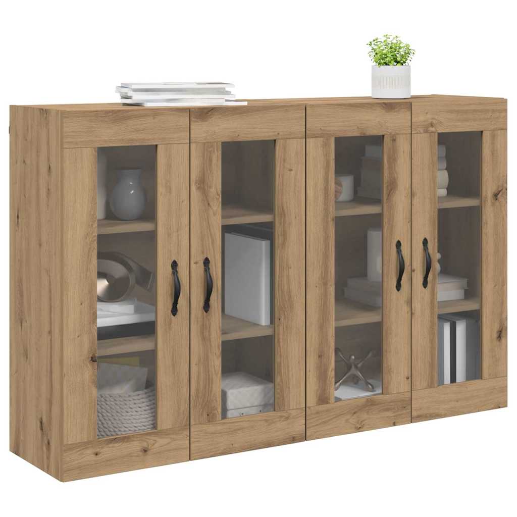 Sieniniai spintelės 2 pcs Amatininkų ąžuolas 69,5 x 34 x 90 cm