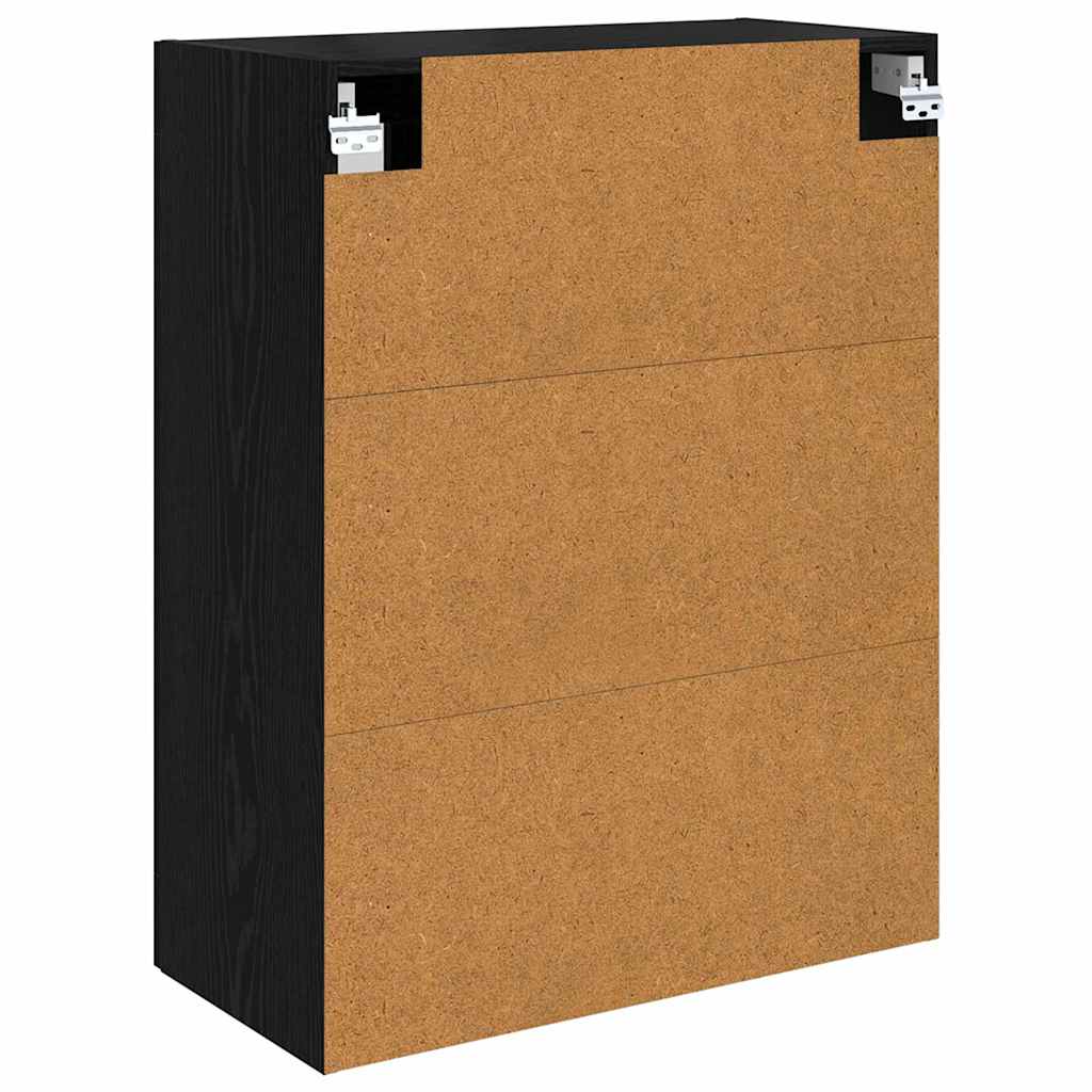 Sieniniai spintelės 2 pcs Juodas ąžuolas 69,5 x 34 x 90 cm