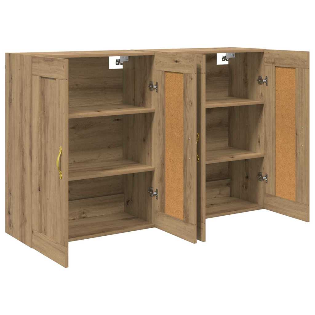 Prikabinama spinta 2 pcs Amatininkų ąžuolas 69,5 x 34 x 90 cm