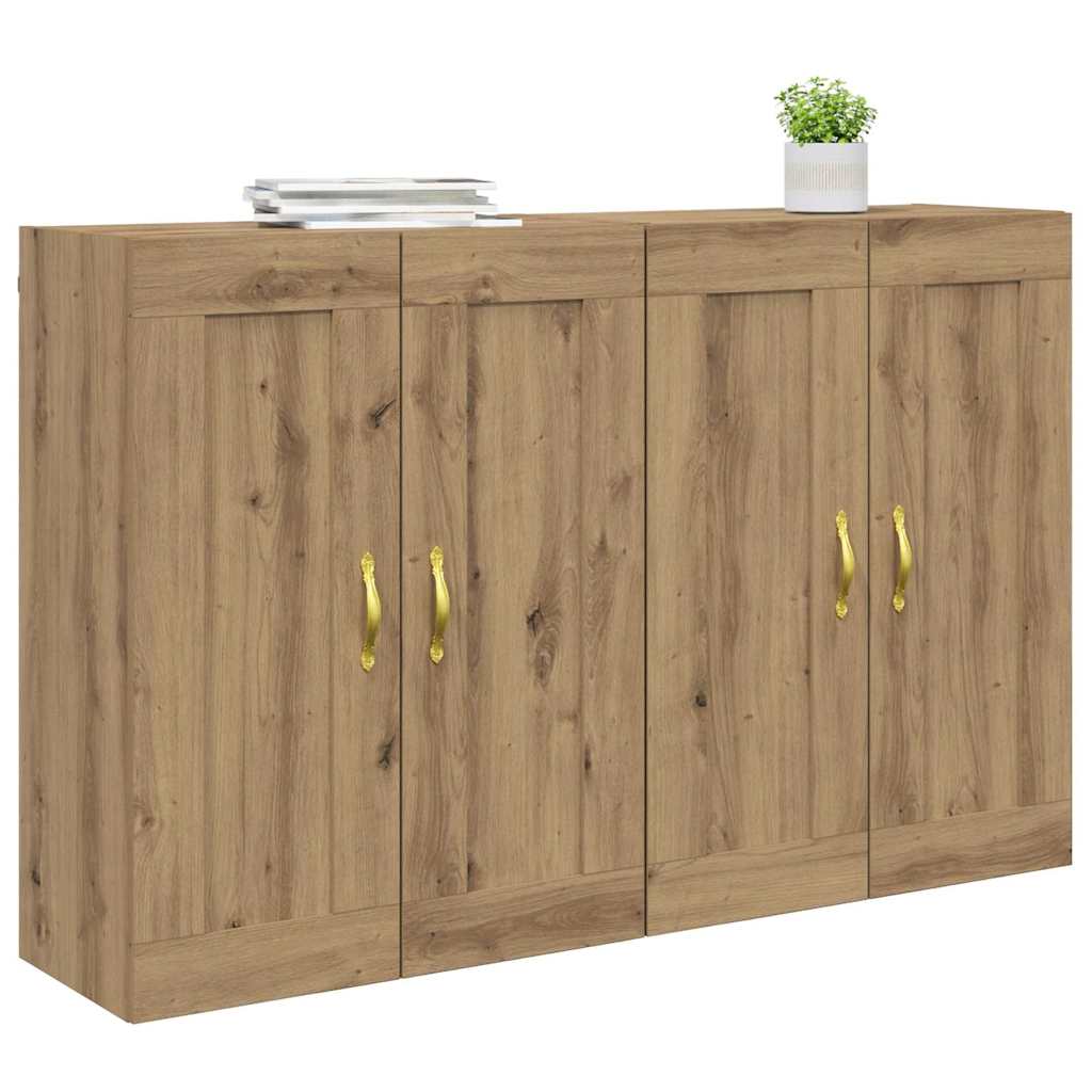 Prikabinama spinta 2 pcs Amatininkų ąžuolas 69,5 x 34 x 90 cm