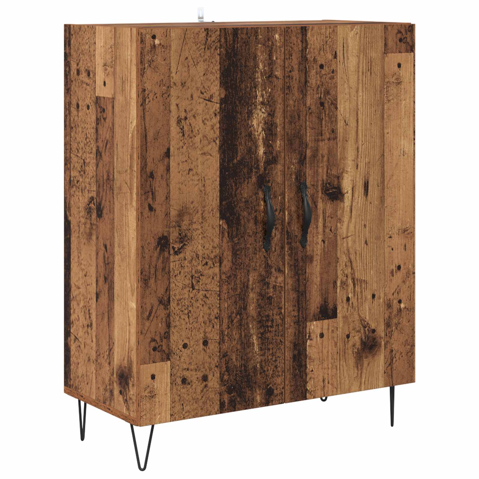 High cabinet Antique wood 69.5 x 34 x 180 cm