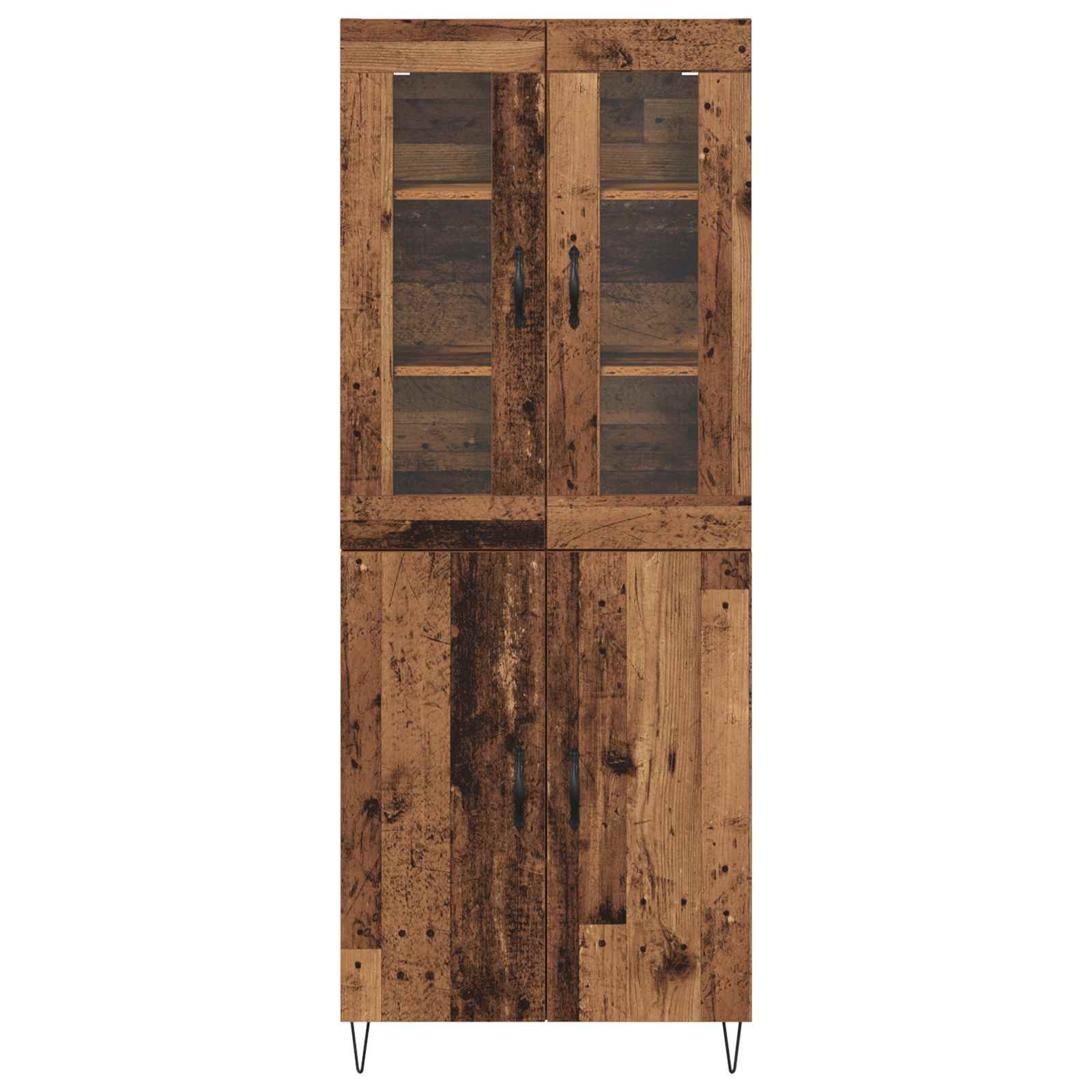 High cabinet Antique wood 69.5 x 34 x 180 cm