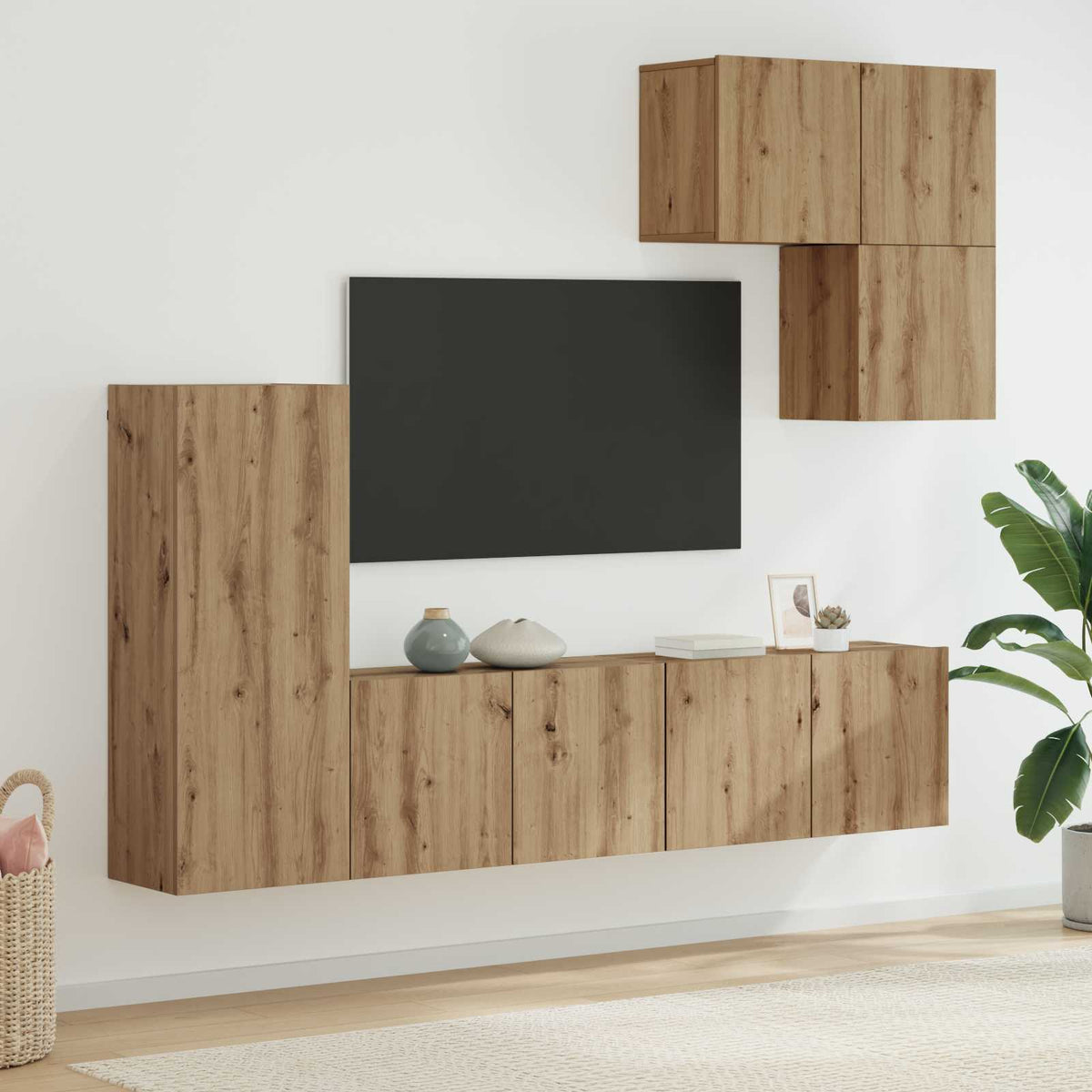 Wall TV unit 5 pcs Artisan oak