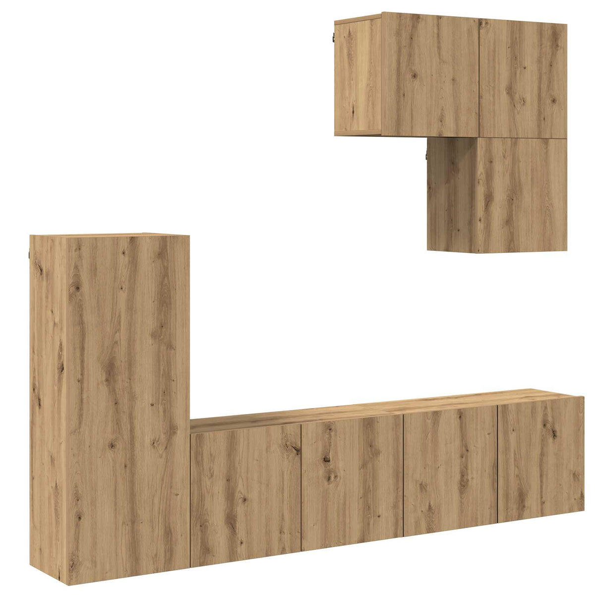 Wall TV unit 5 pcs Artisan oak