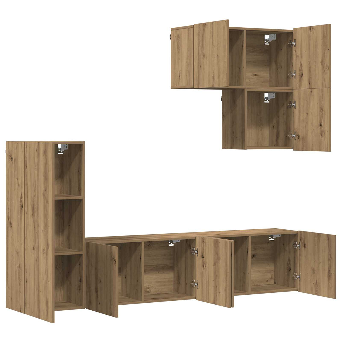 Wall TV unit 5 pcs Artisan oak
