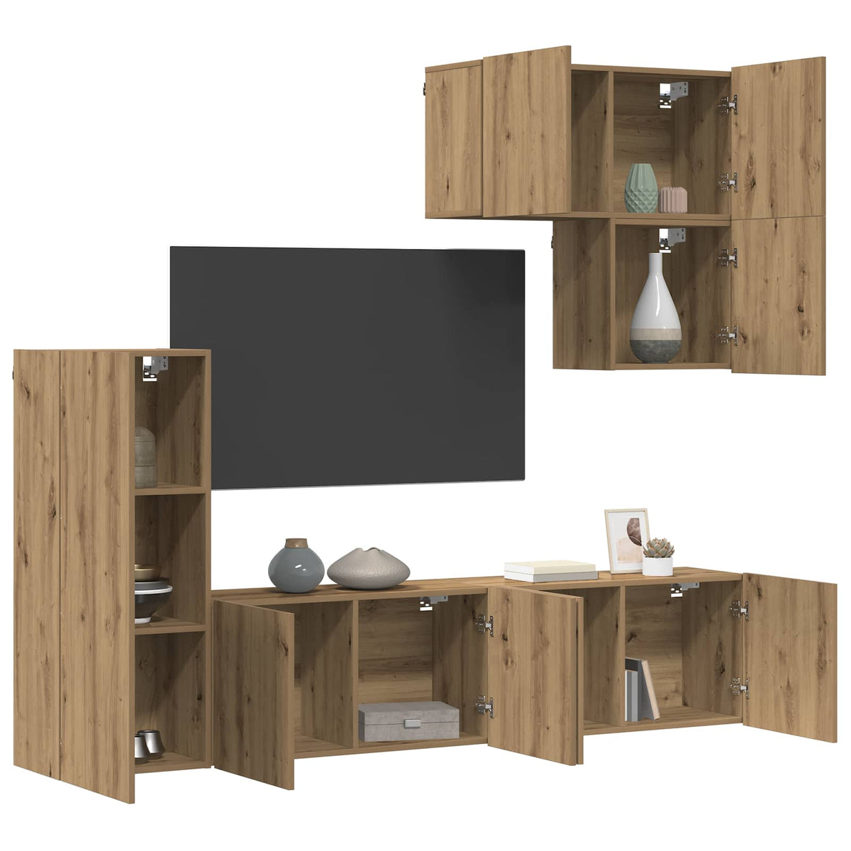 Wall TV unit 5 pcs Artisan oak