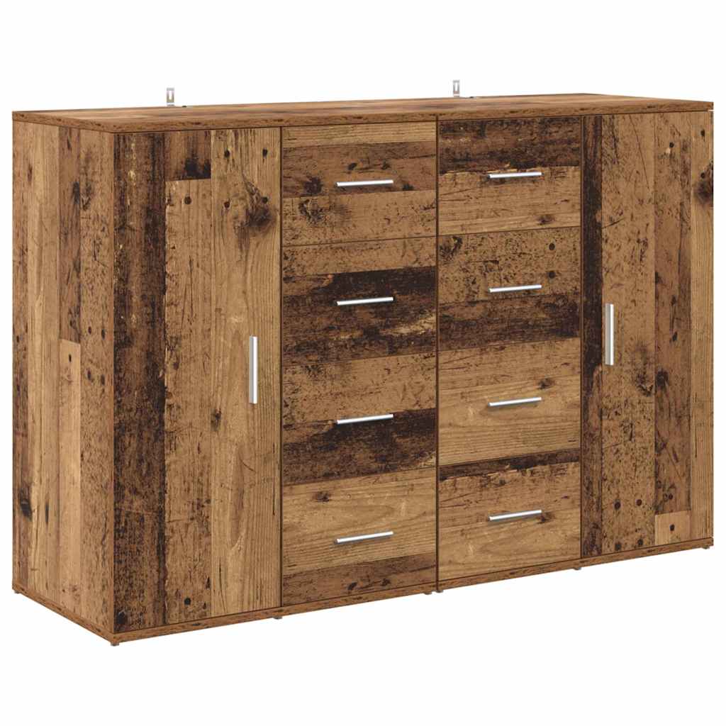 Šoninės lentynos Corona 2 pcs Senovinis medis 59 x 39 x 80 cm