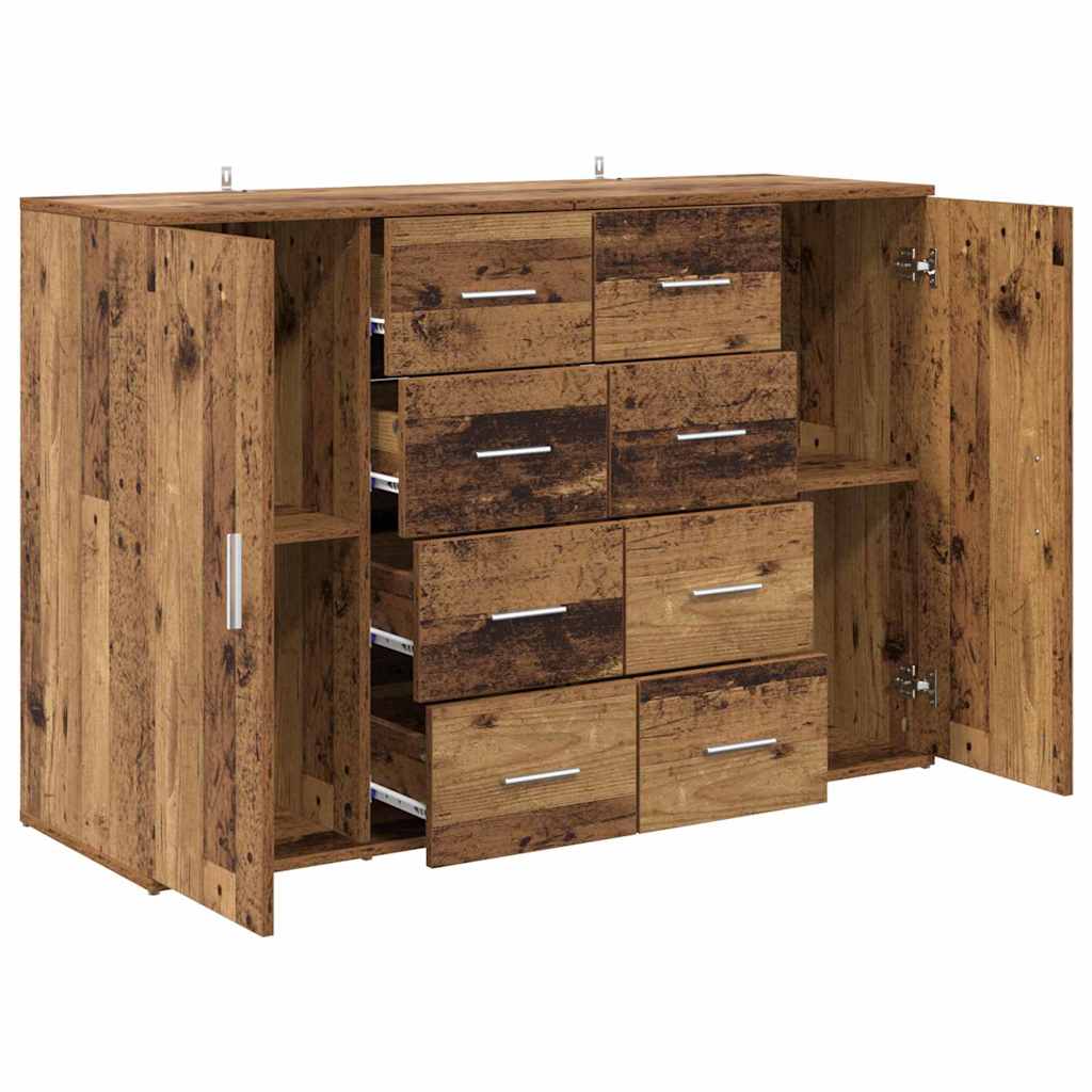 Šoninės lentynos Corona 2 pcs Senovinis medis 59 x 39 x 80 cm