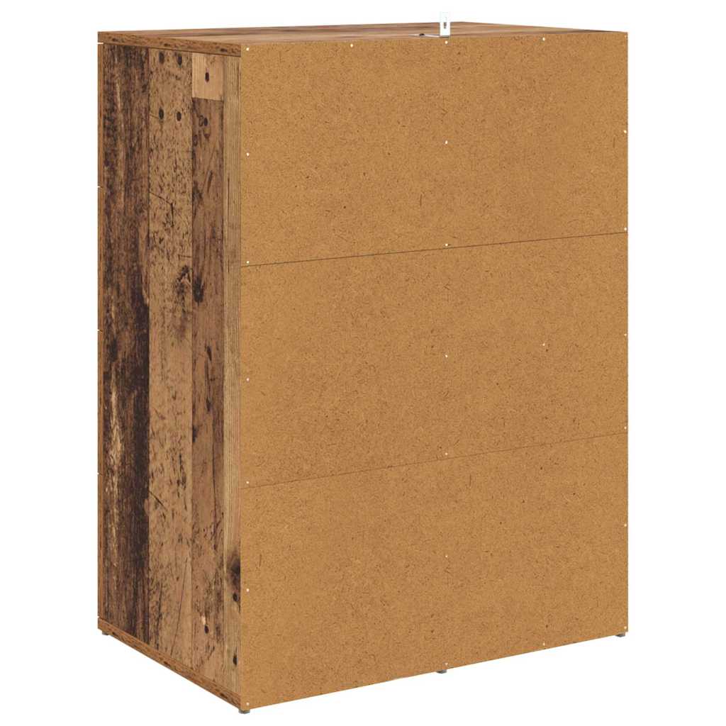 Šoninės lentynos Corona 2 pcs Senovinis medis 59 x 39 x 80 cm