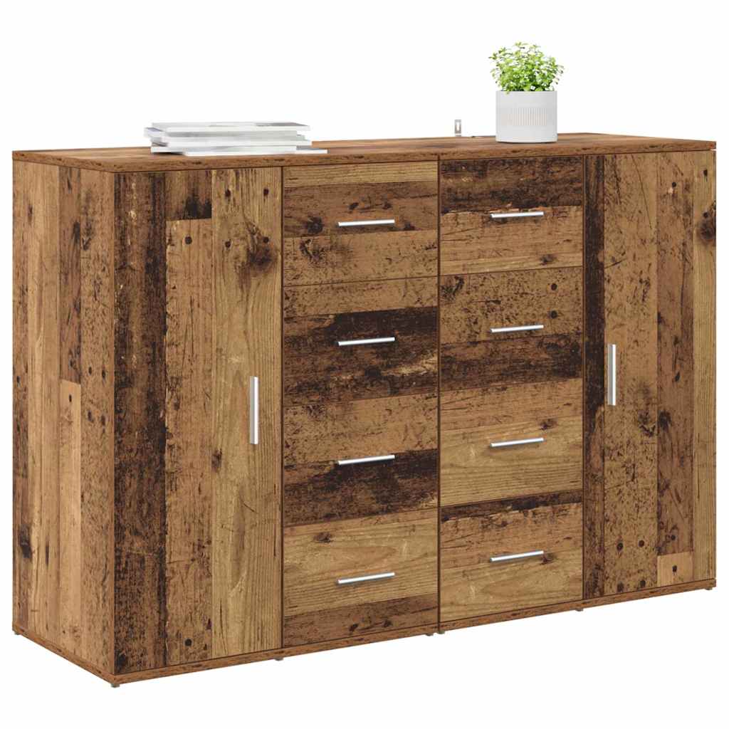 Šoninės lentynos Corona 2 pcs Senovinis medis 59 x 39 x 80 cm