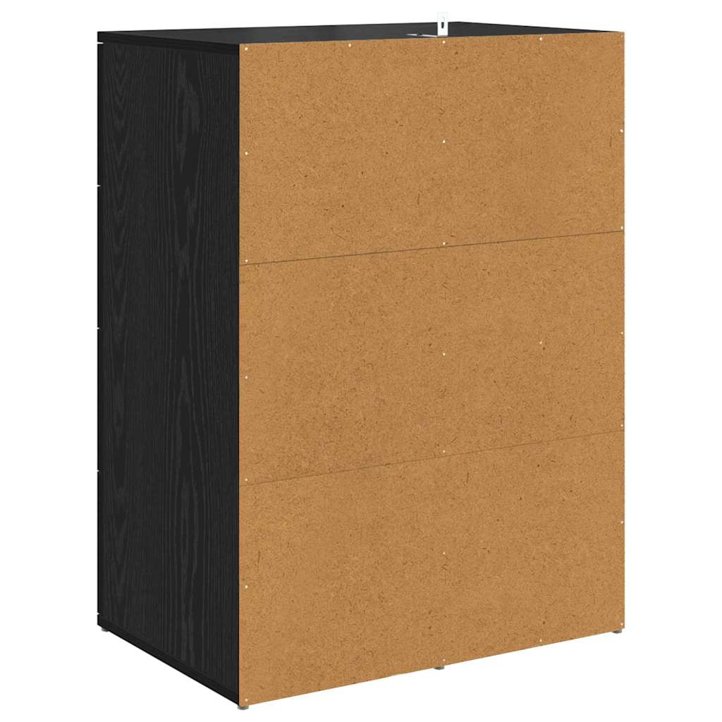 Šoninės lentynos Corona 2 pcs Juodas ąžuolas 59 x 39 x 80 cm