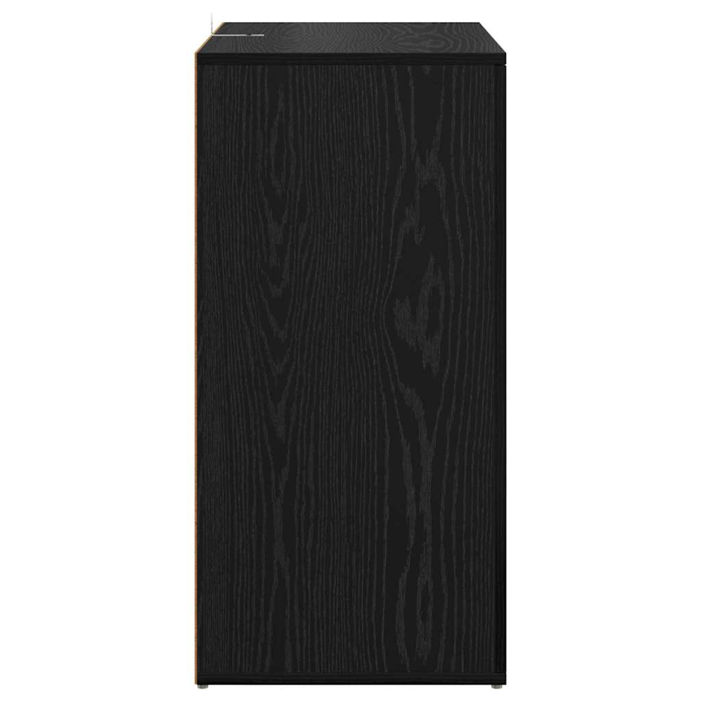 Šoninės lentynos Corona 2 pcs Juodas ąžuolas 59 x 39 x 80 cm