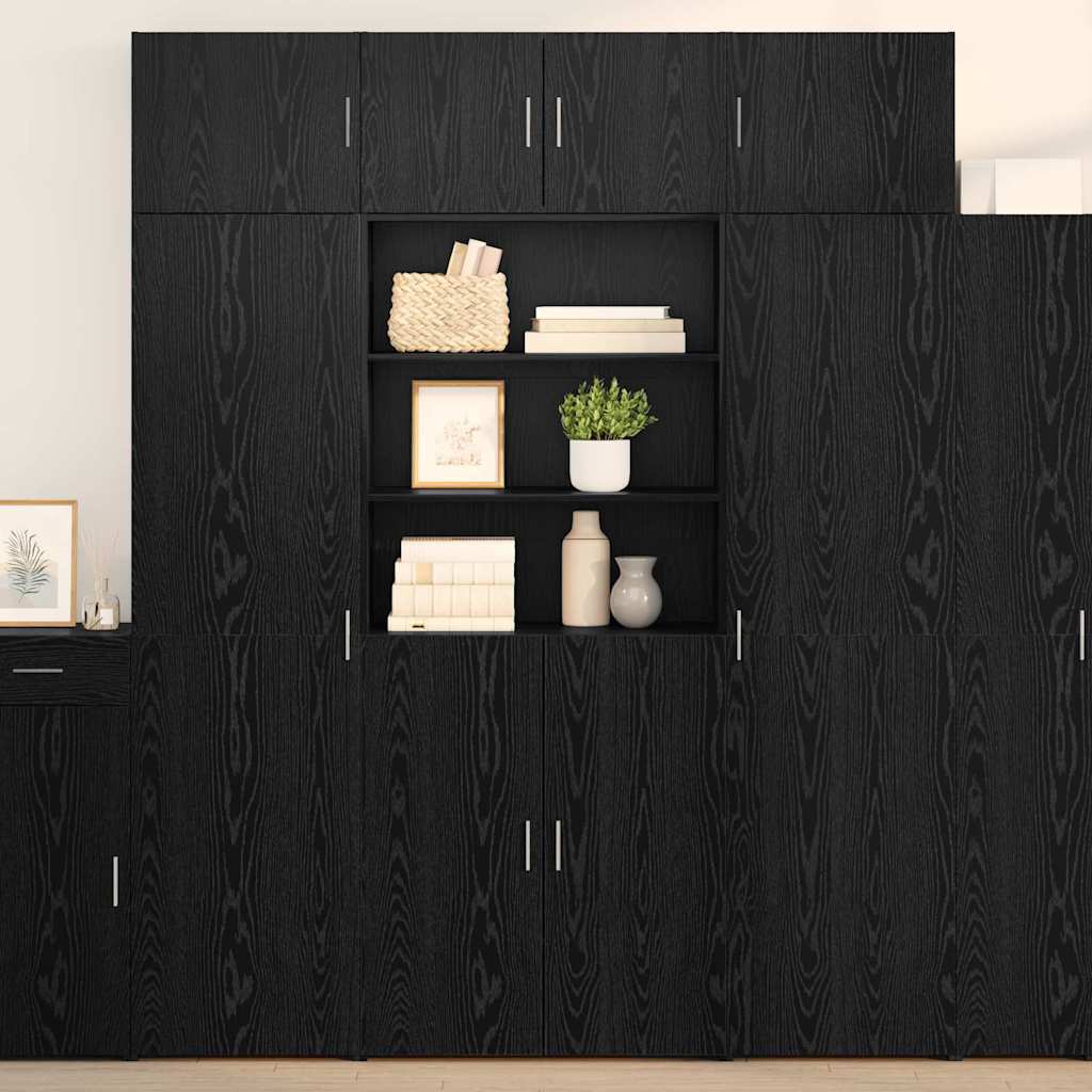 Storage cabinet Black oak 80 x 42.5 x 225 cm
