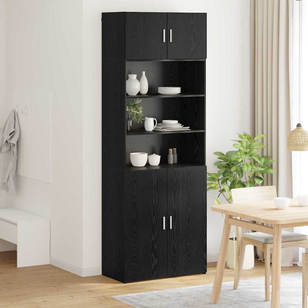 Storage cabinet Black oak 80 x 42.5 x 225 cm