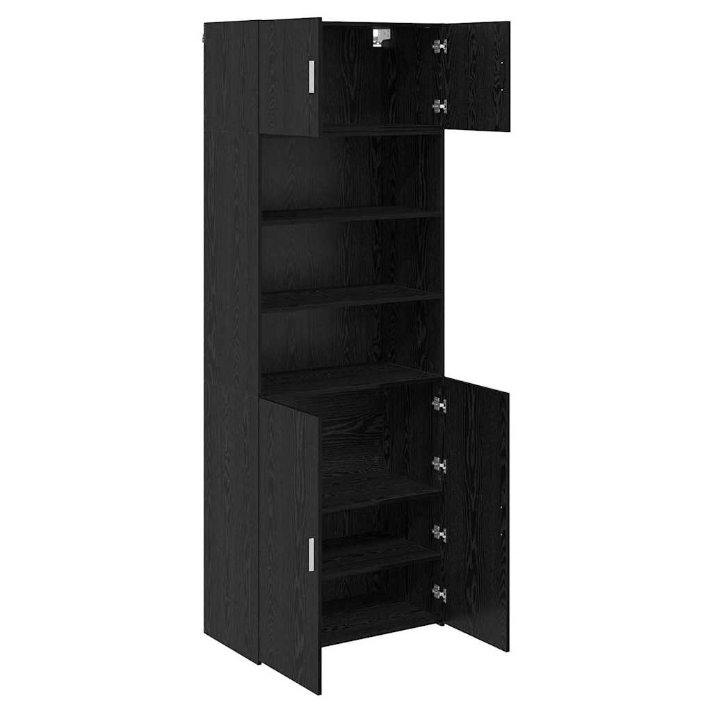 Storage cabinet Black oak 80 x 42.5 x 225 cm