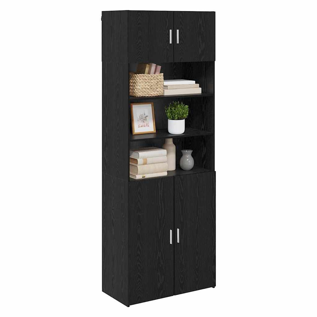 Storage cabinet Black oak 80 x 42.5 x 225 cm