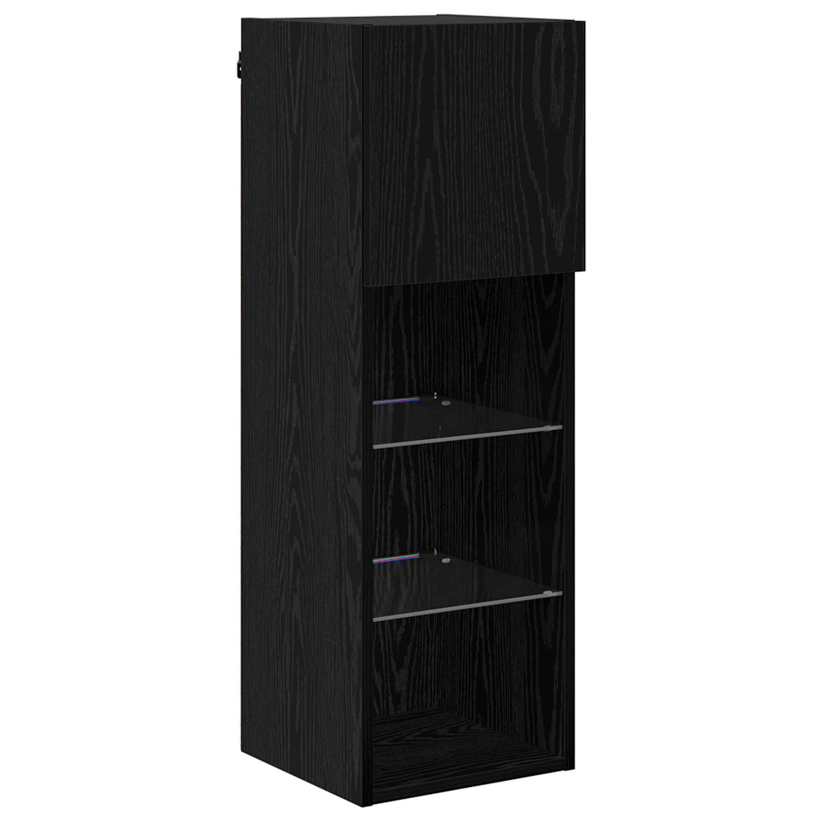 TV sieniniai spintelės 4 pcs Juodas ąžuolas 40 x 30 x 30 cm