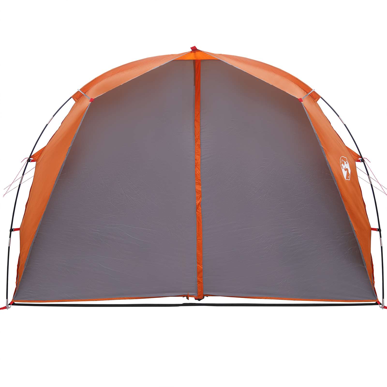 Tuneļveida telts pelēka un oranža 562 x 265 x 216 cm