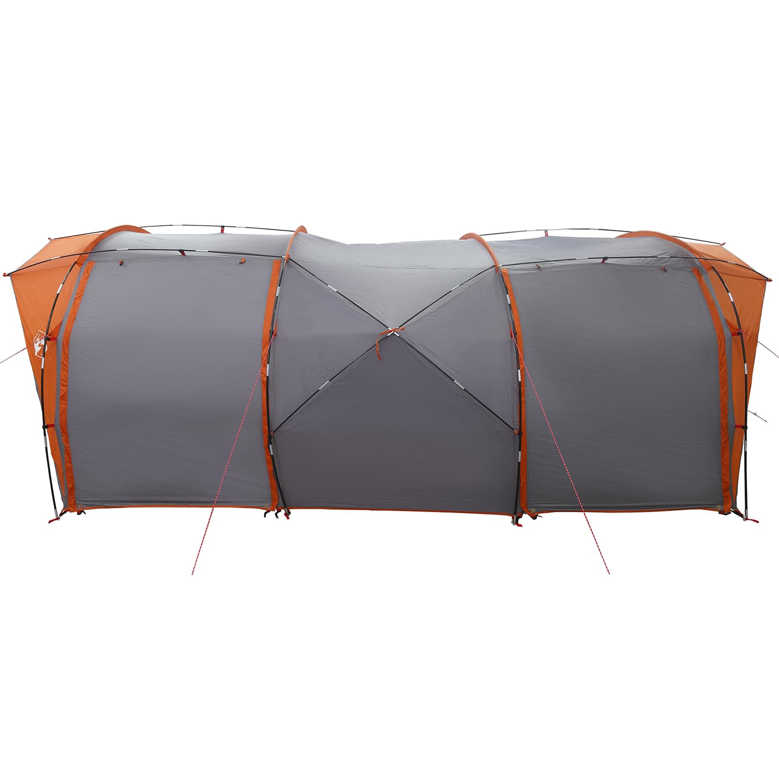 Tuneļveida telts pelēka un oranža 562 x 265 x 216 cm