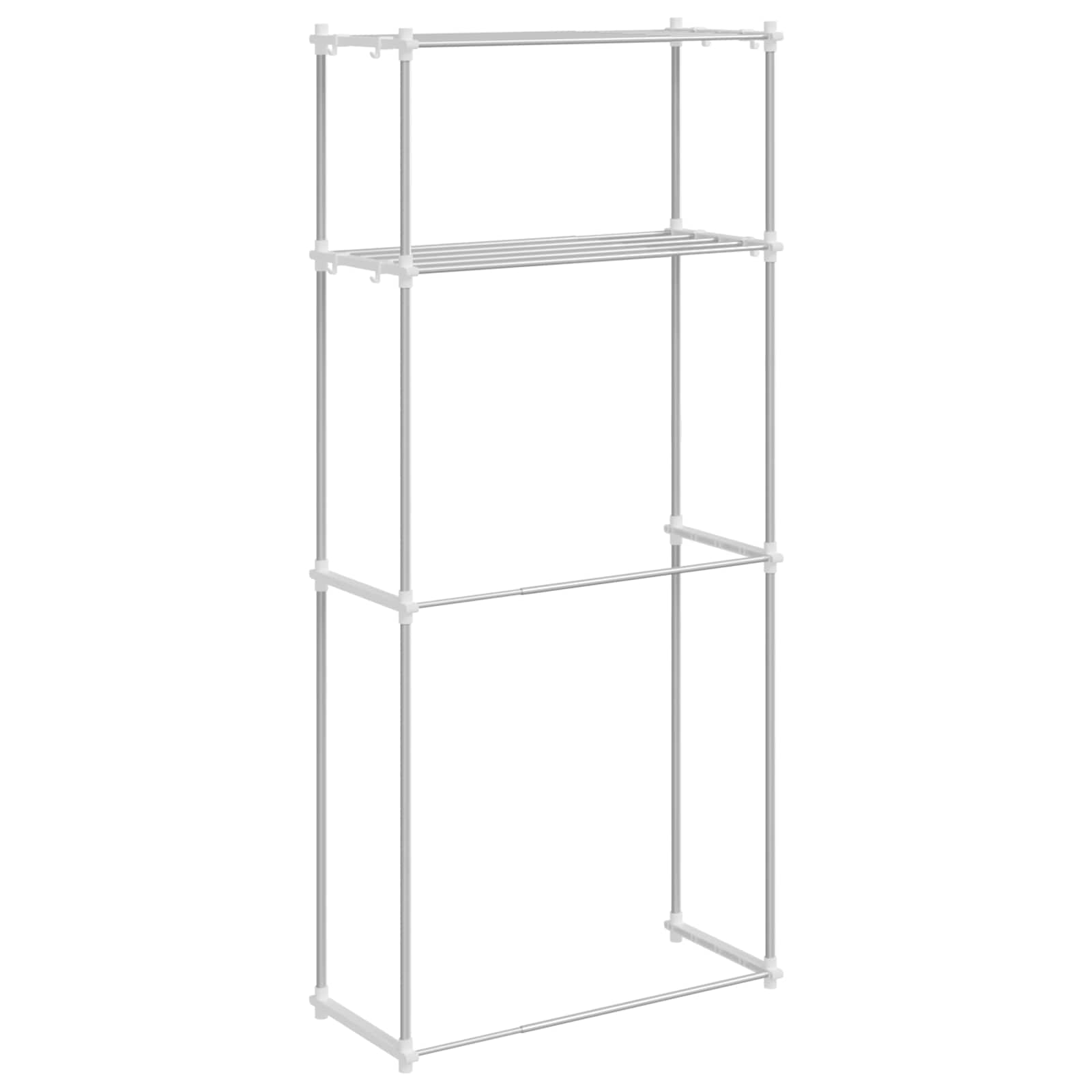 Skalbimo mašinos laikiklis Balta 70 x 27 x 136 cm Aliuminis