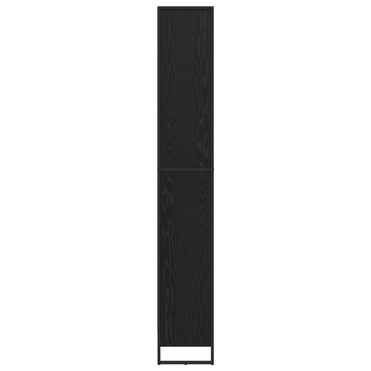 Knygų spinta 2 pcs Juodas ąžuolas 80 x 30 x 155 cm